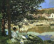 Claude Monet On the Bank of the Seine, Bennecourt, 1868 oil painting picture wholesale